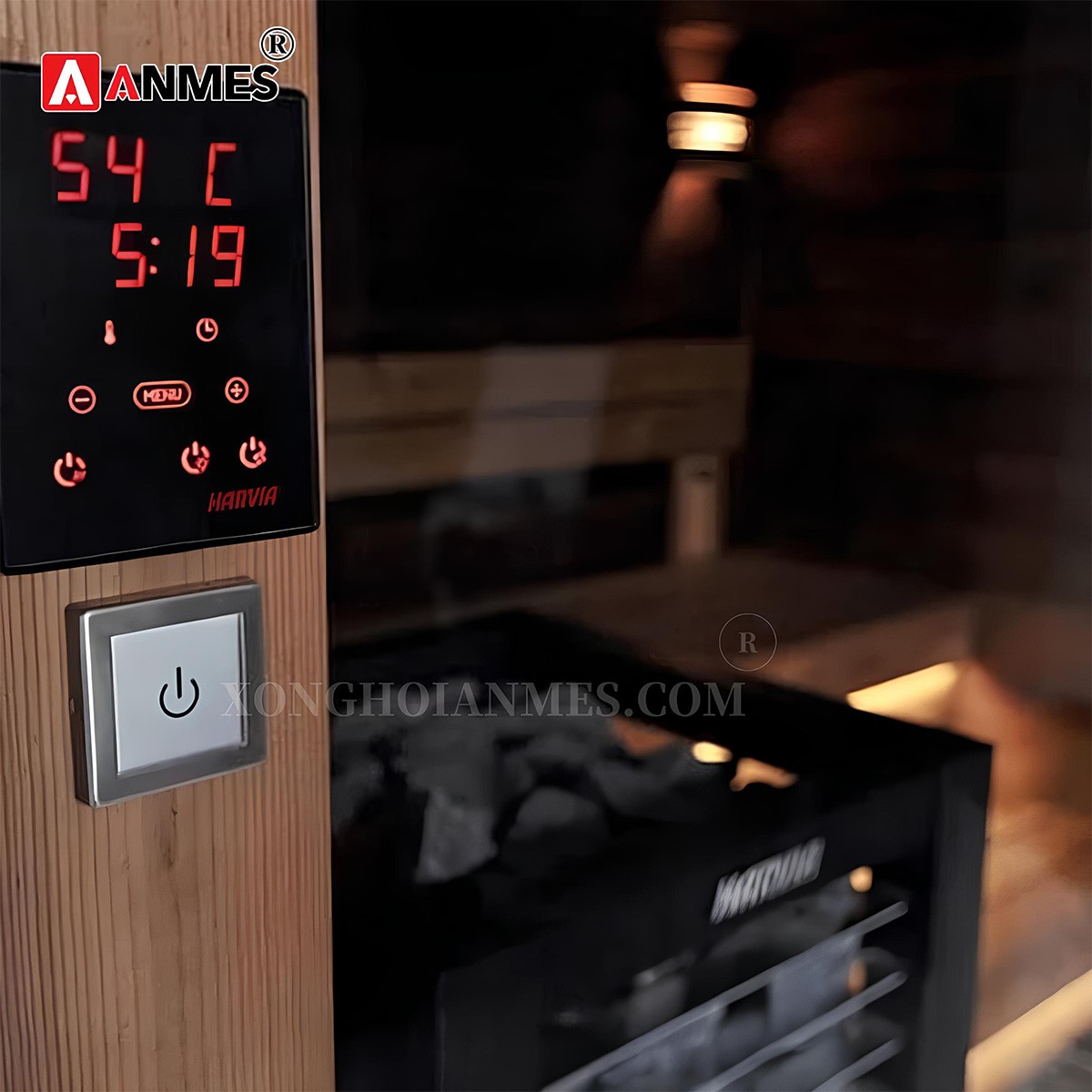 Khả năng làm nóng nhanh của máy xông hơi khô Harvia Modulo Combi
