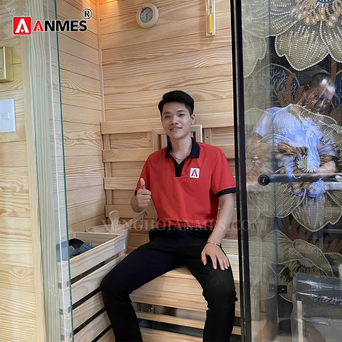 Chạy thử phòng xông hơi cho khách hàng
