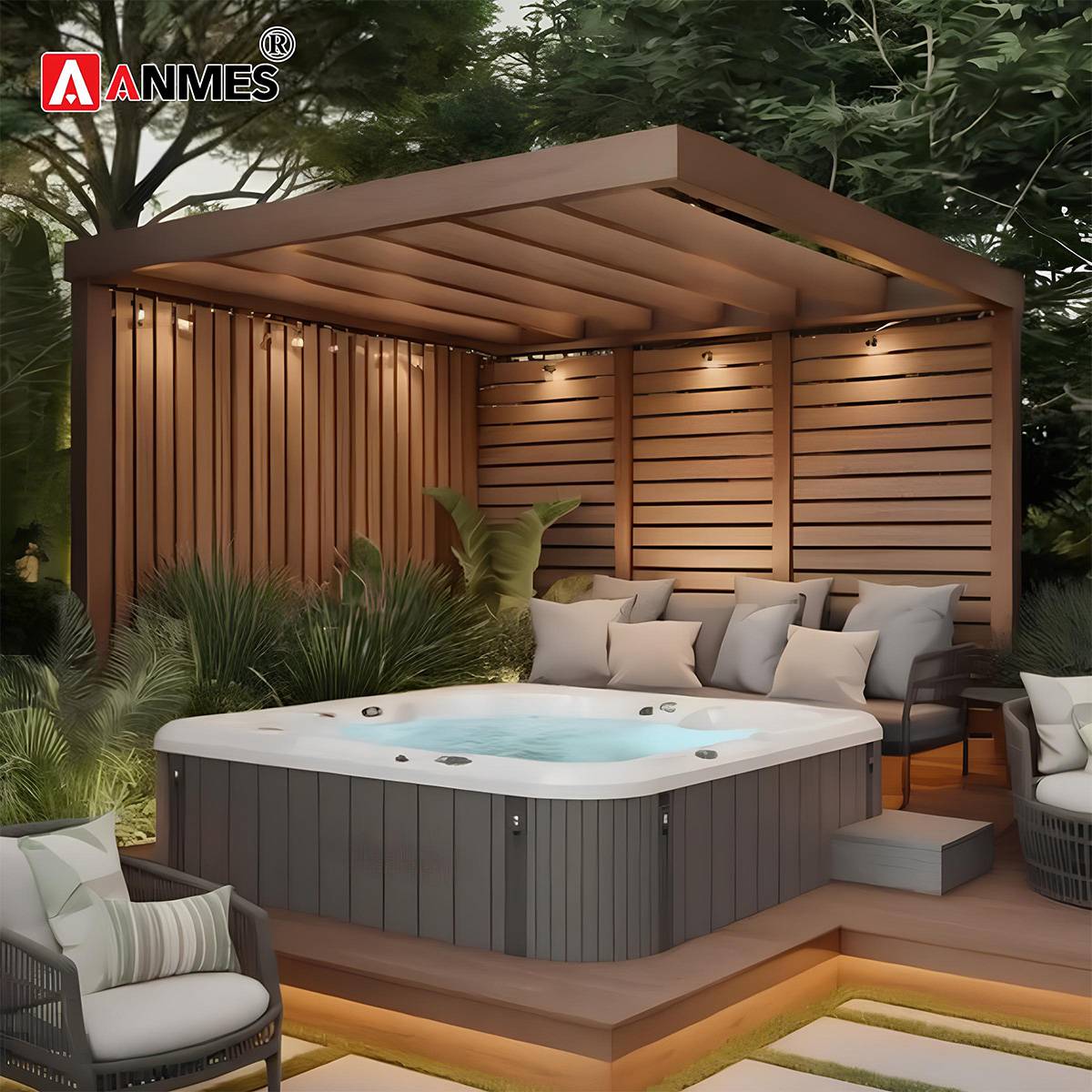Anmes - Địa chỉ mua sắm bể sục jacuzzi nhập khẩu Monalisa M-3550 giá tốt