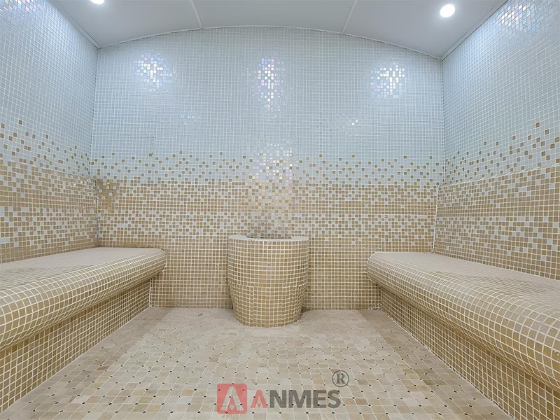 Chiều cao tiêu chuẩn phòng xông ướt là từ 2m- 2m2