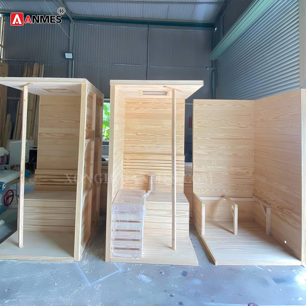 Dựng khung lắp đặt phòng xông hơi khô