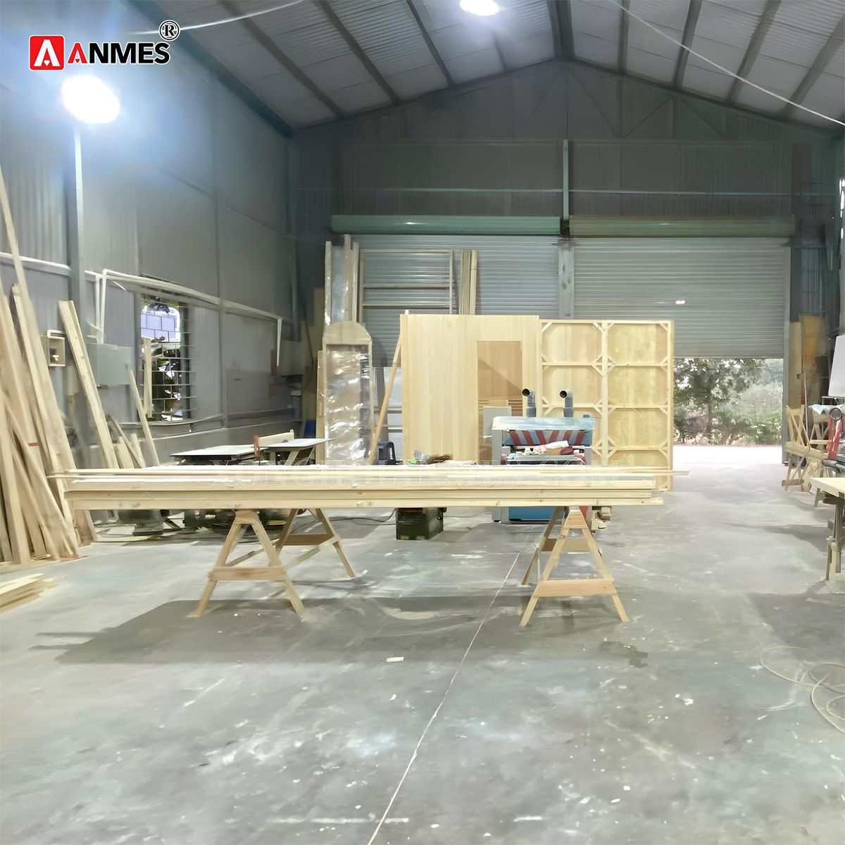 Anmes JSC - Xưởng sản xuất phòng xông hơi gỗ hemlock canada cao cấp, chất lượng