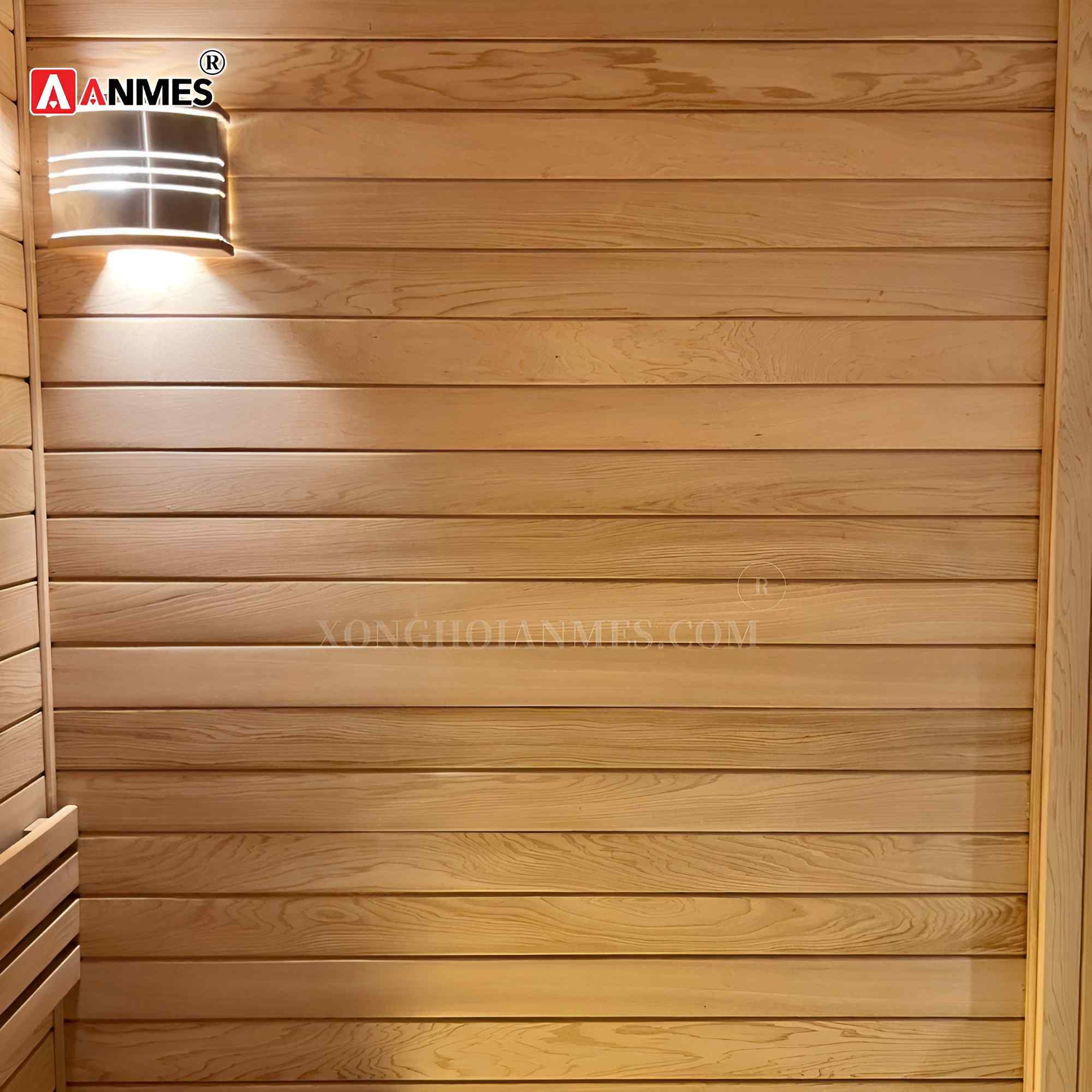 Gỗ hemlock canada lắp đặt phòng xông hơi kh