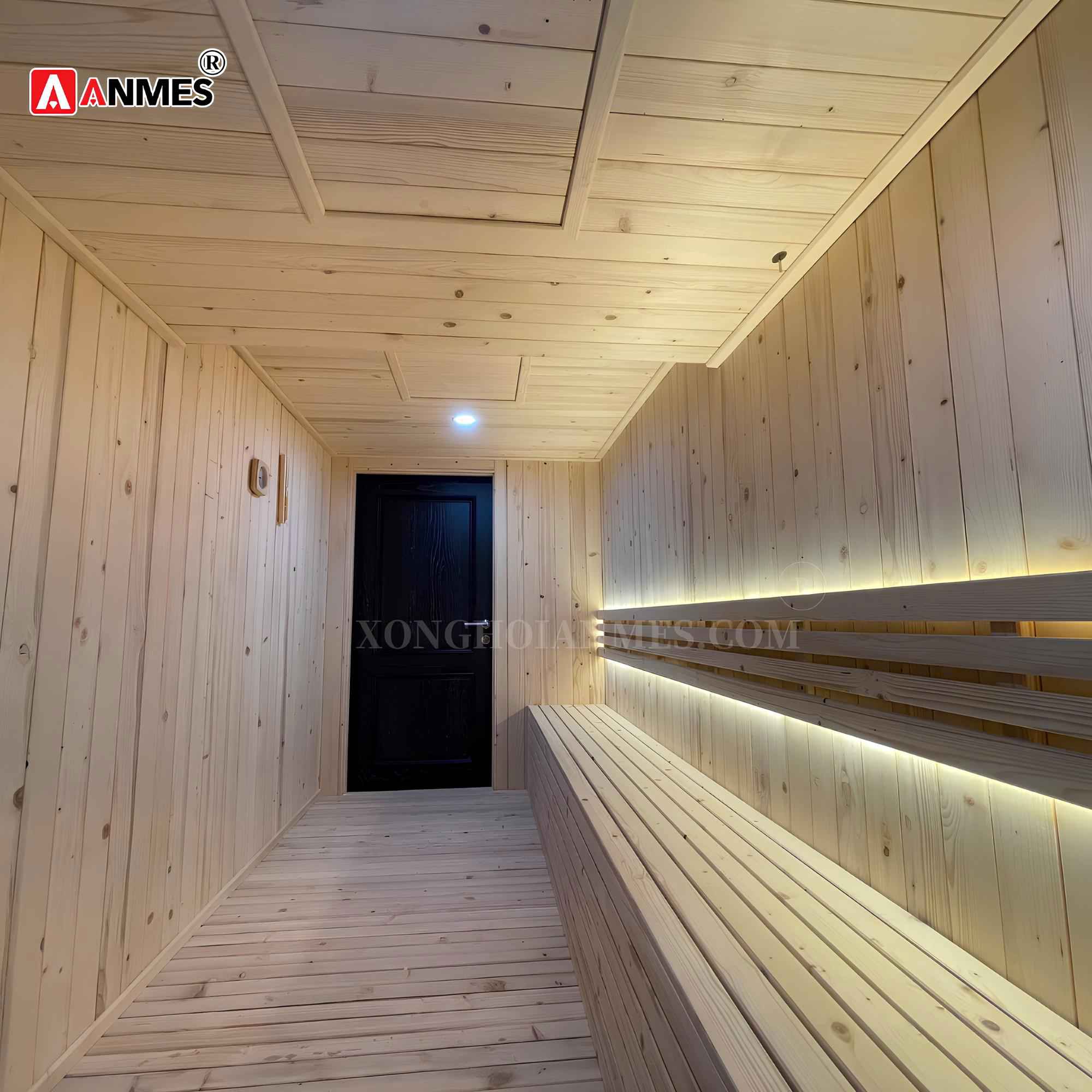 Ứng dụng của gỗ thông trắng trong lắp đặt phòng xông hơi