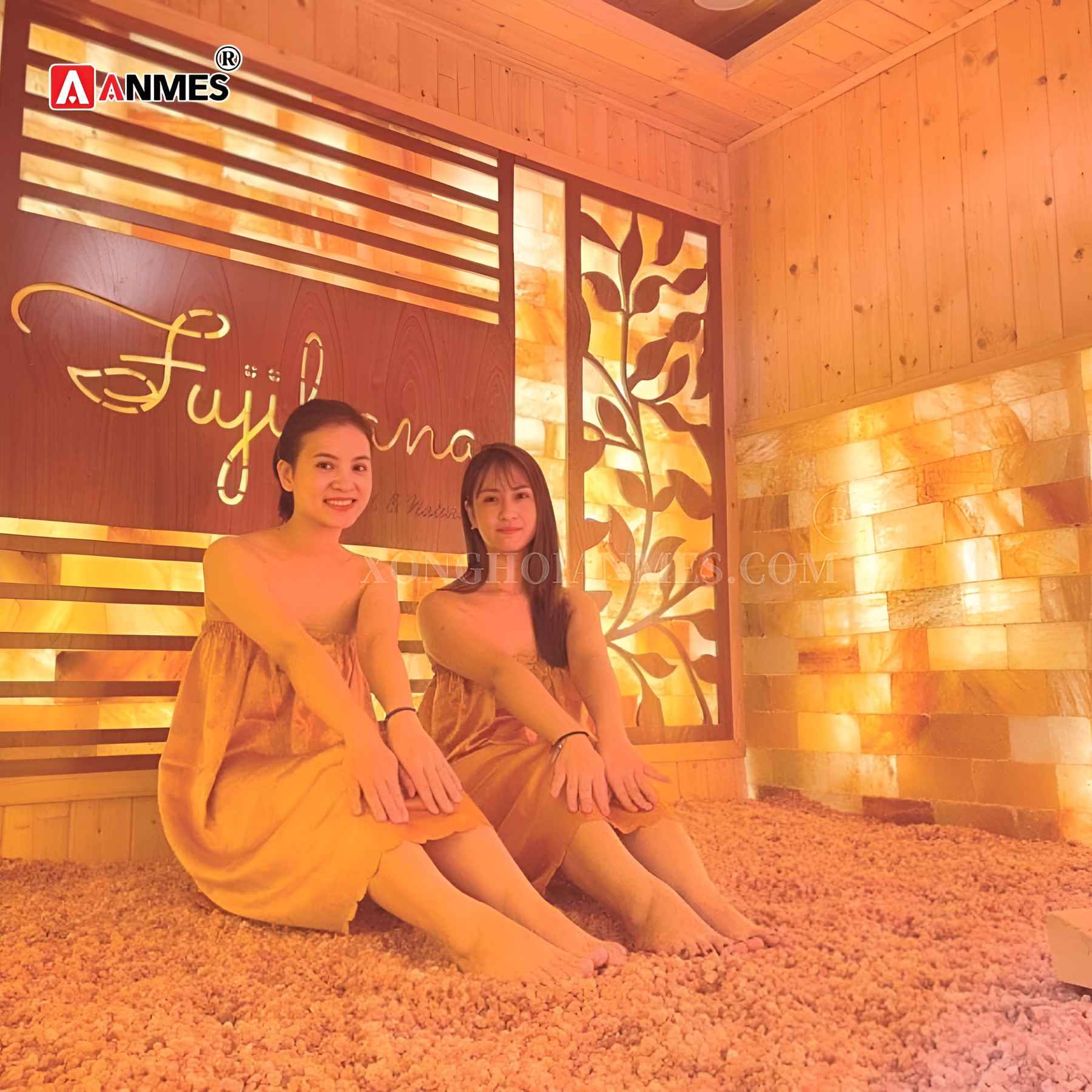 Trải sàn bằng đá muối Himalaya